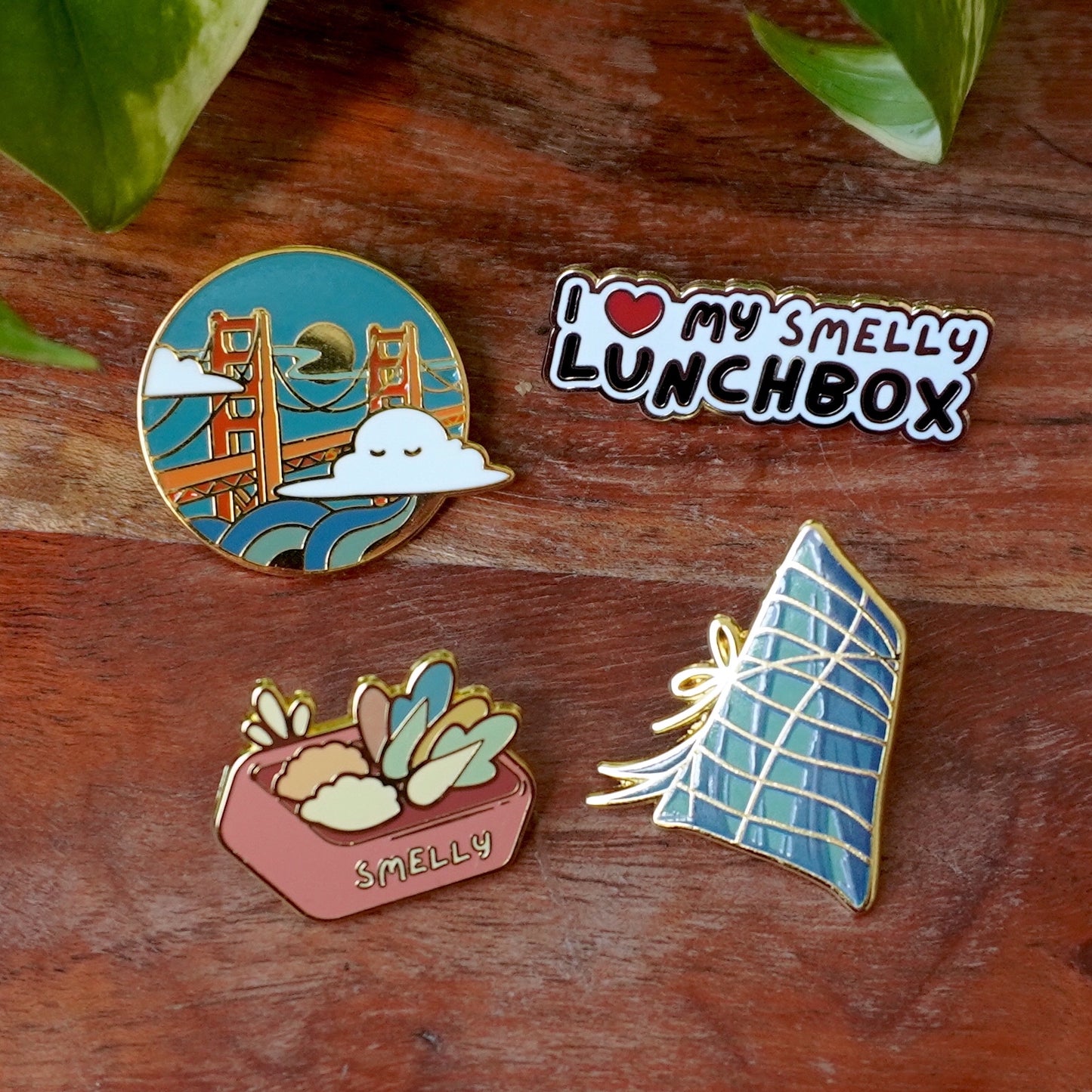 Bundle: All 5 Smelly Pins (incl. Mooncake Pin)